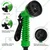 High Quality 15m Hose Pipe with Pipe Connector & 7 in 1 Spray Gun, Plastic Hose Pipe for Car Washing , Gardening, Watering Plants